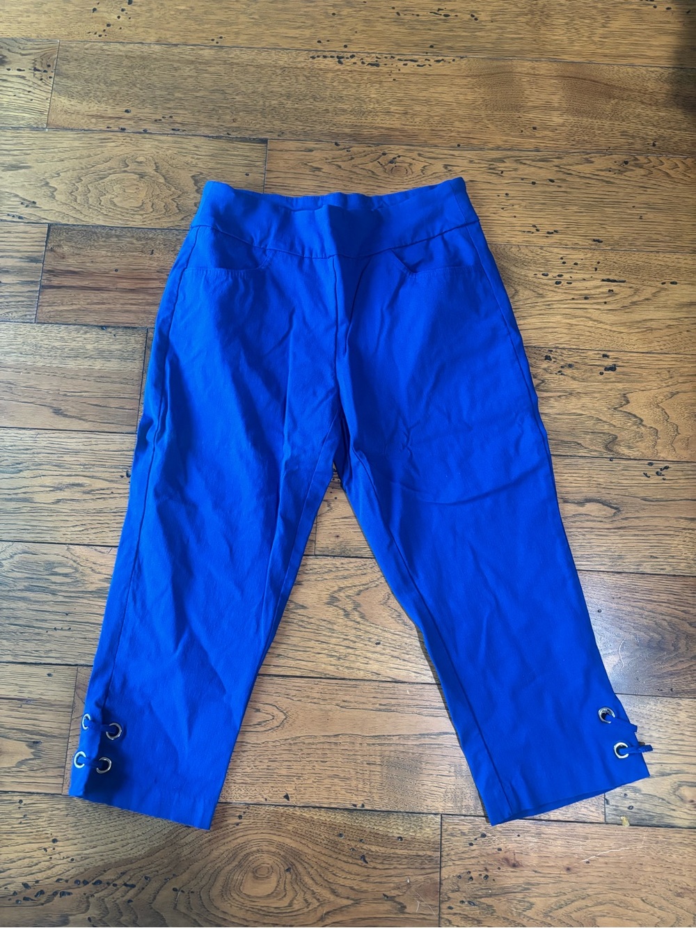 Kate Park Women’s Electric Blue Women’s Capri Pants Size PM